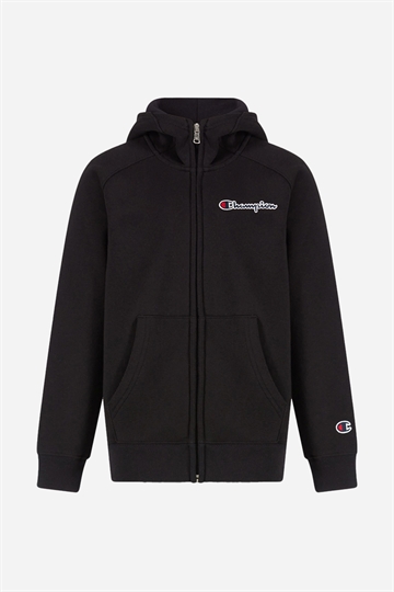 Champion Hooded Full Zip Sweatshirt - Black