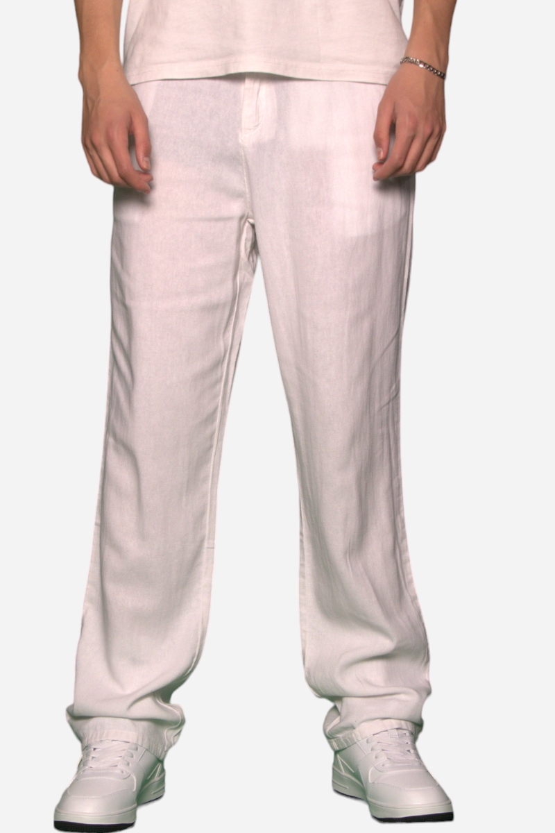 GRUNT Allan Linen Pants - White