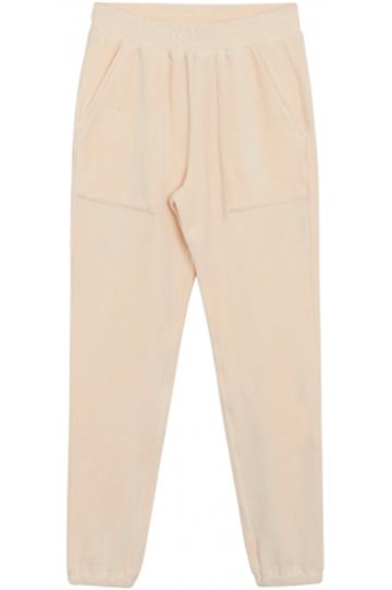 Grunt Fleece Bukser - Teddy - Cream White