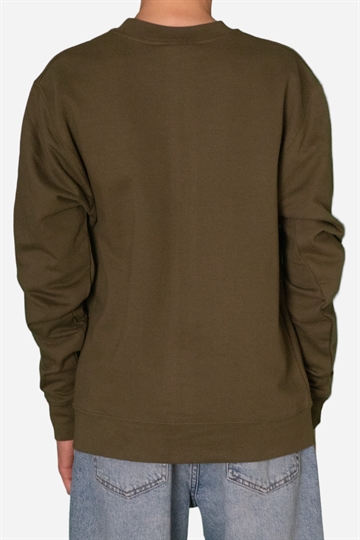 Anti Hero Crewneck Grimple Pullover Sweatshirt - Army  Green