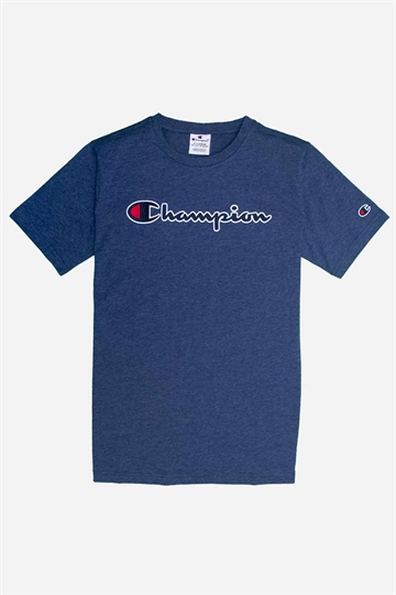 Champion T-shirt Børn - Rochester Logo - Blue Melange