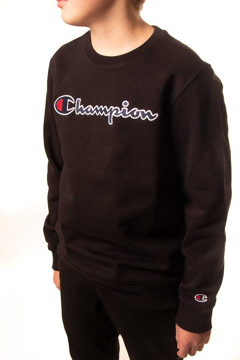 Blikkenslager operation Abundantly Champion Sweatshirt Børn - Rochester - Black | Til teens 8-16 år