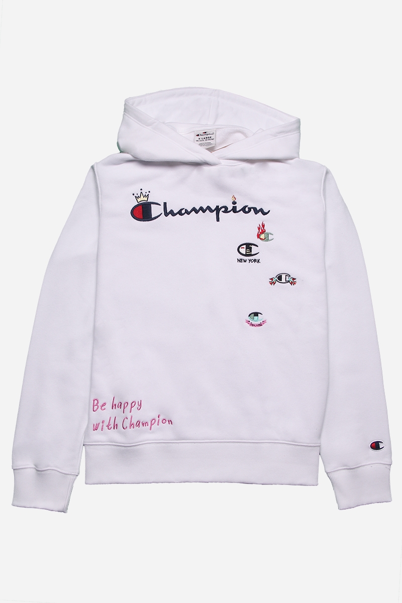 Champion Hoodie Børn - Rochester - White | dages levering!