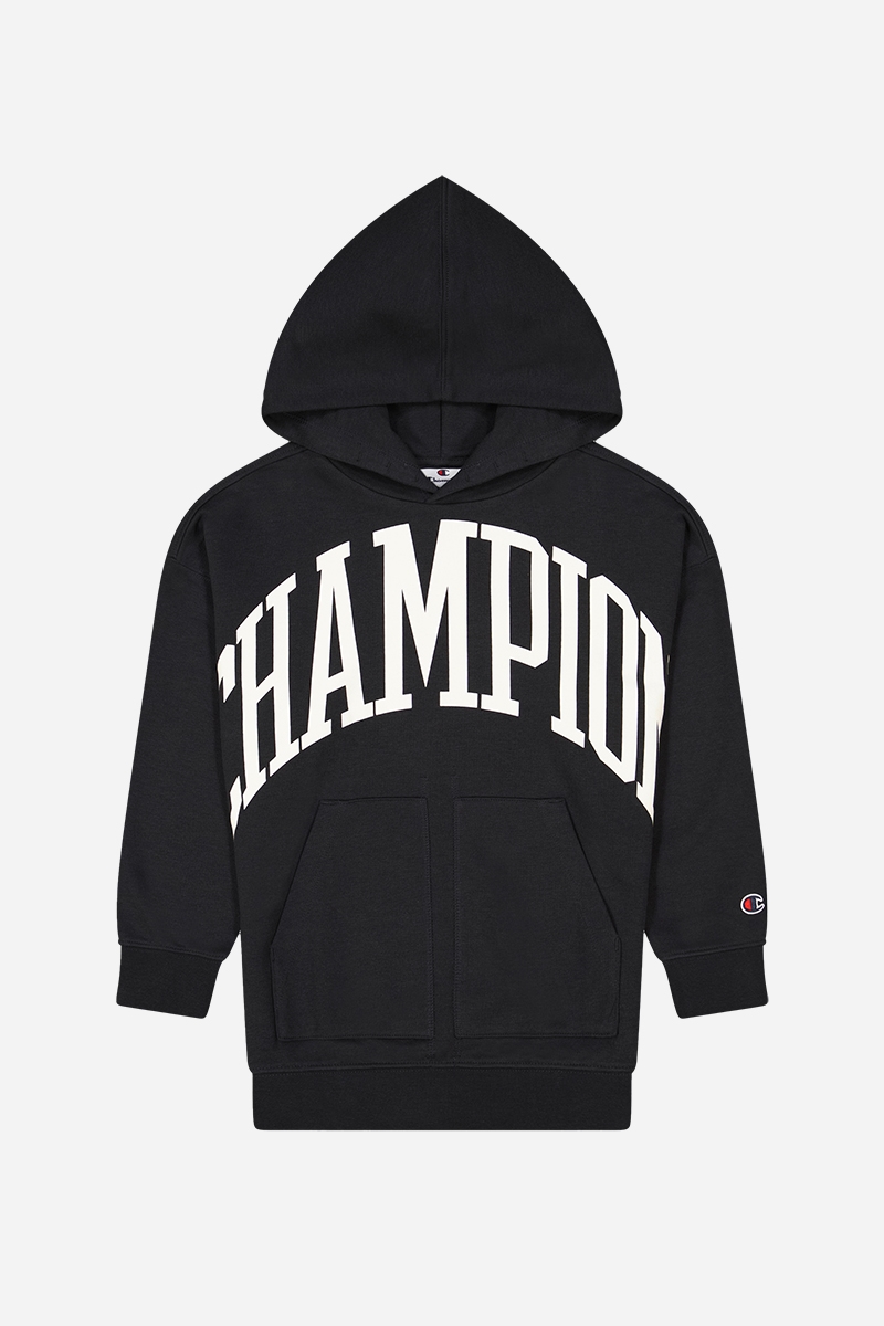 bøf Samuel Seaport Champion Hooded Sweatshirt - Dark Grey