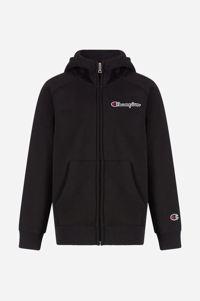 Champion Hooded Full Zip Sweatshirt - Black