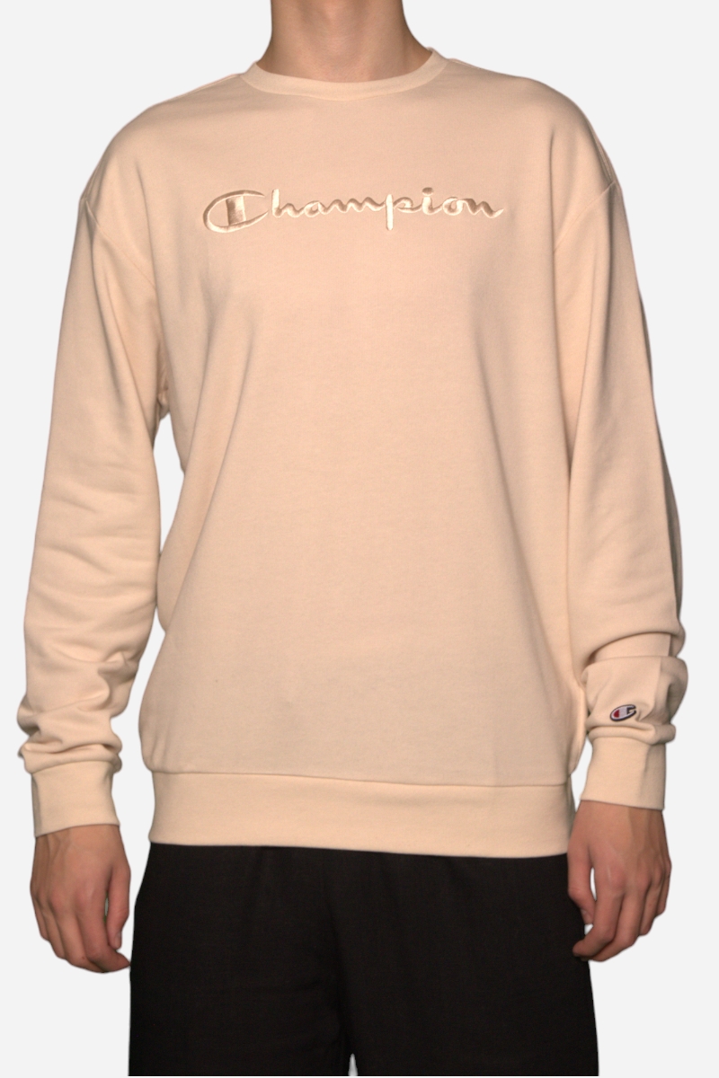 Champion Hoodie m. broderi - Basic - Beige