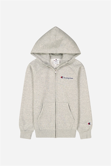 Champion Hooded Full Zip Sweatshirt - Grey Melange