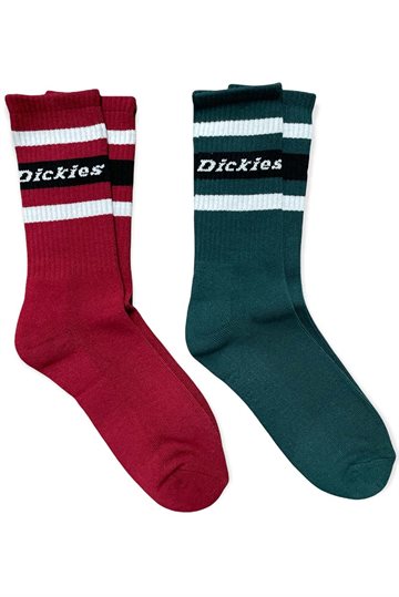 Dickies Strømper - Genola 2-pack Socks  - Green/Red