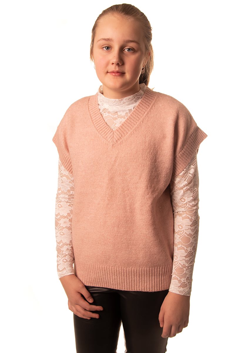 D-xel Chanell Strik Vest - Pink