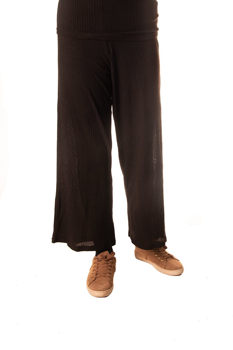 D-xel Bukser - Wide Leg - Black
