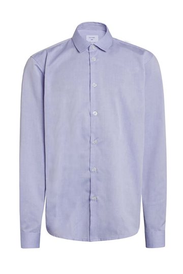 Formél Ensfarvet Skjorte - Tex Twill - Light Blue