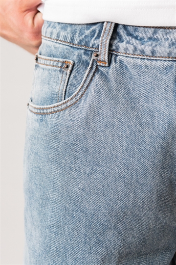 Fraizer - Teens - Baggy Shorts - Medium Blue Retro Wash