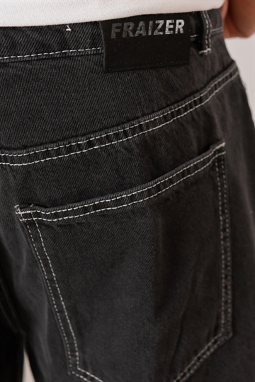 Fraizer - Teens - Baggy Jorts Shorts - Black Denim 