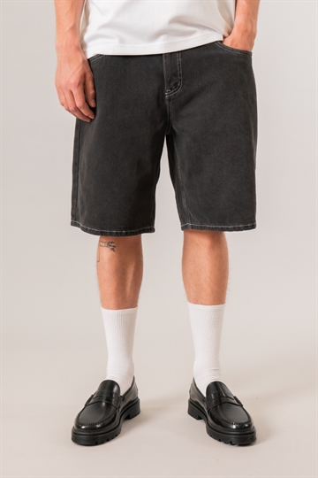 Fraizer - Teens - Baggy Shorts - Black Denim Wash