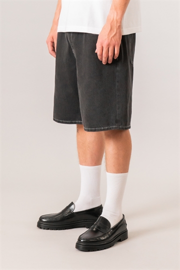 Fraizer - Teens - Baggy Shorts - Black Denim Wash