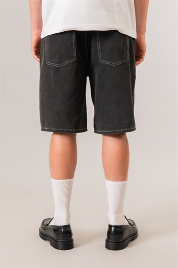 Fraizer - Teens - Baggy Shorts - Black Denim Wash
