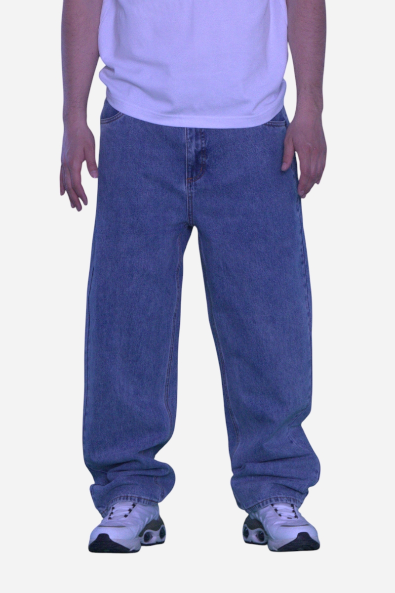 Fraizer - Teens - Extreme Baggy Jeans - Medium Blue Retro Wash