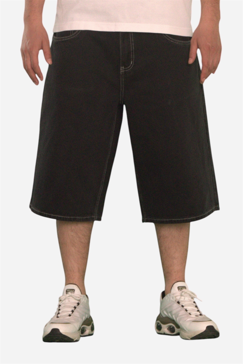 Fraizer - Teens - Baggy Jorts Shorts - Black Denim 