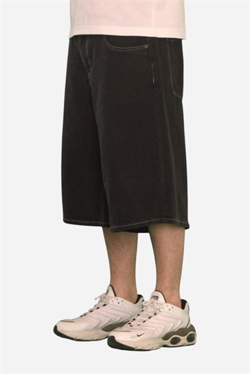 Fraizer - Teens - Baggy Jorts Shorts - Black Denim 