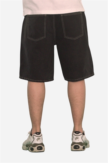 Fraizer - Teens - Baggy Shorts - Black Denim Wash