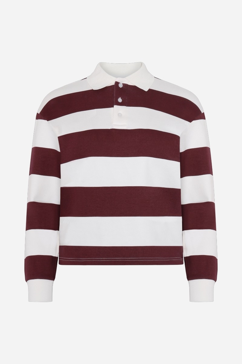 Grunt Tyra Polo Sweat - Dark Red
