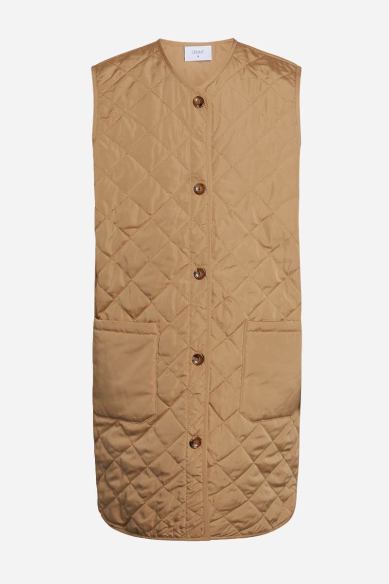 Grunt Vest - Mary Quilt - Coffee Brown