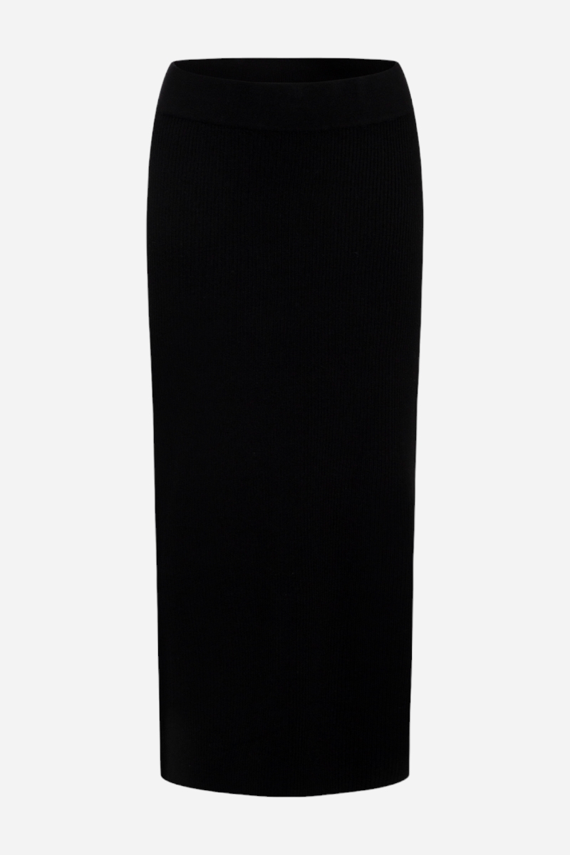 GRUNT Elise Knit Skirt - Black