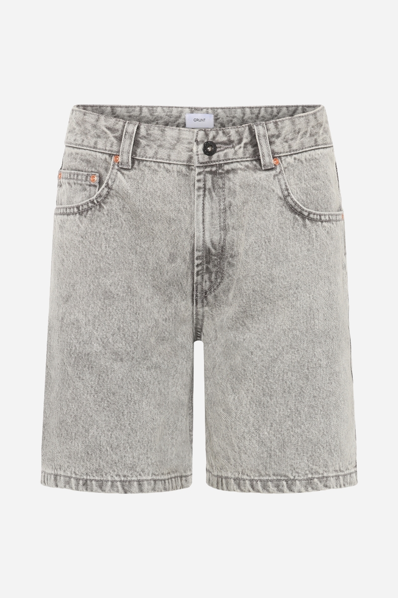 Grunt Glori Mid-rise Cement Shorts - Grey