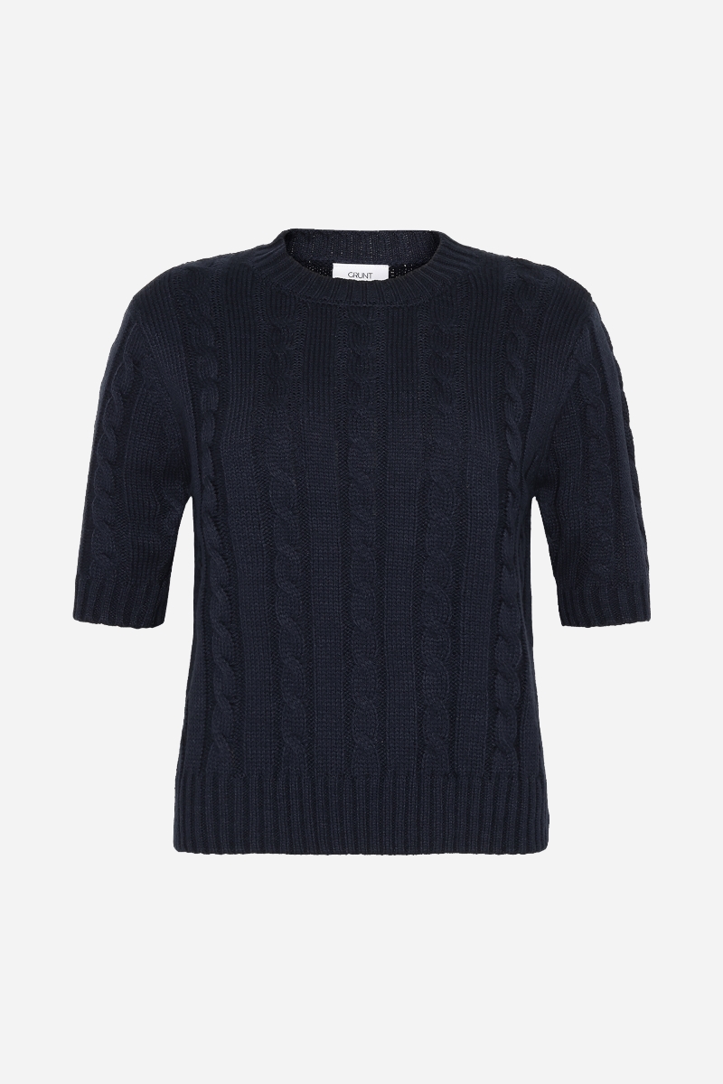 Grunt Gru Knit Top - Navy