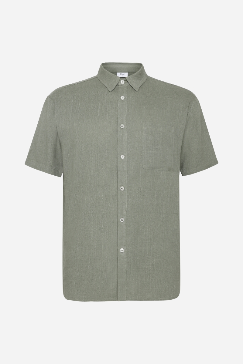 GRUNT Vap Linen Shirt - Khaki
