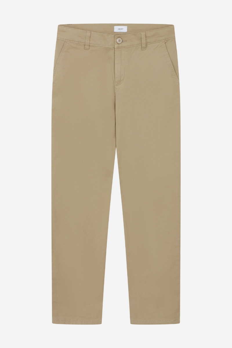 GRUNT Adib Street Loose Chino - Dark Oatmeal