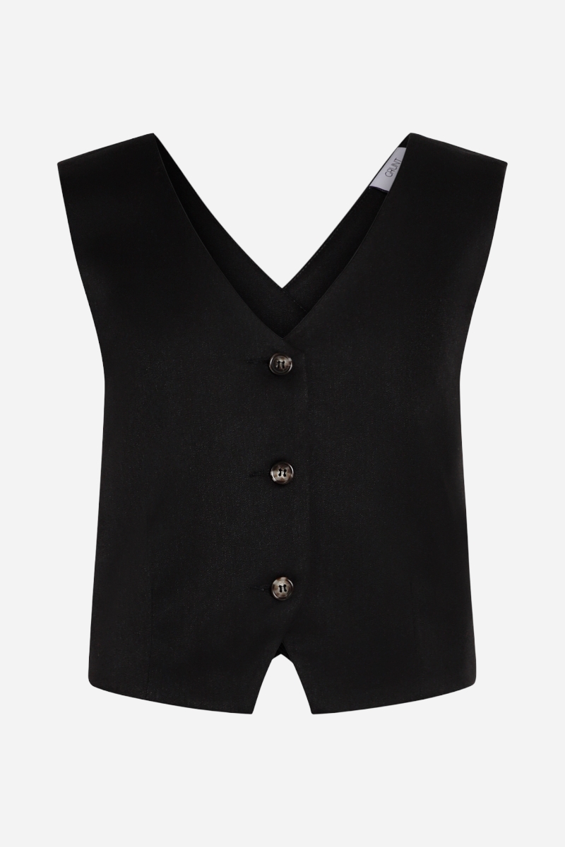 Grunt Oial Waistcoat - Black