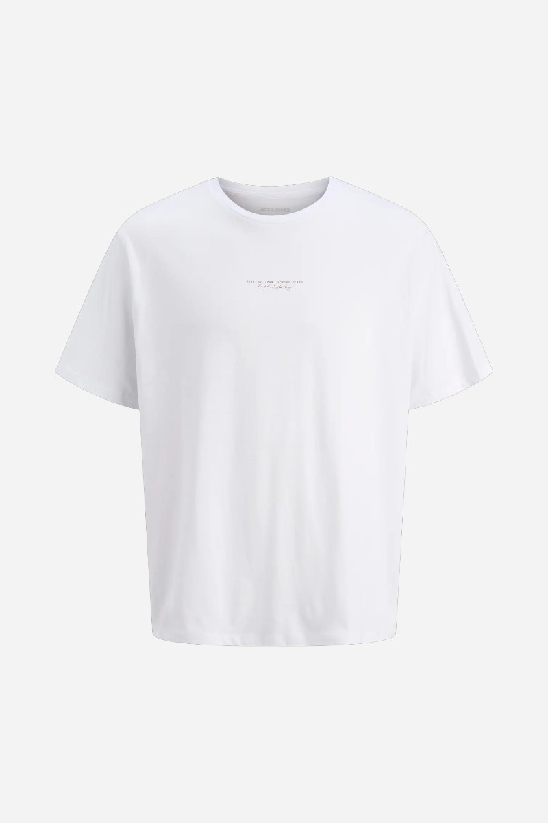 Jack & Jones JJKenji Tee SS Crew Neck - White