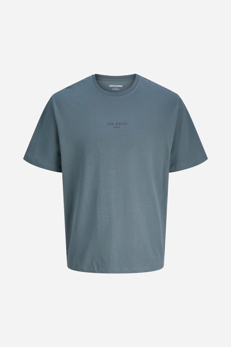 Jack & Jones JJKenji Tee SS Crew Neck  - Stormy Weather