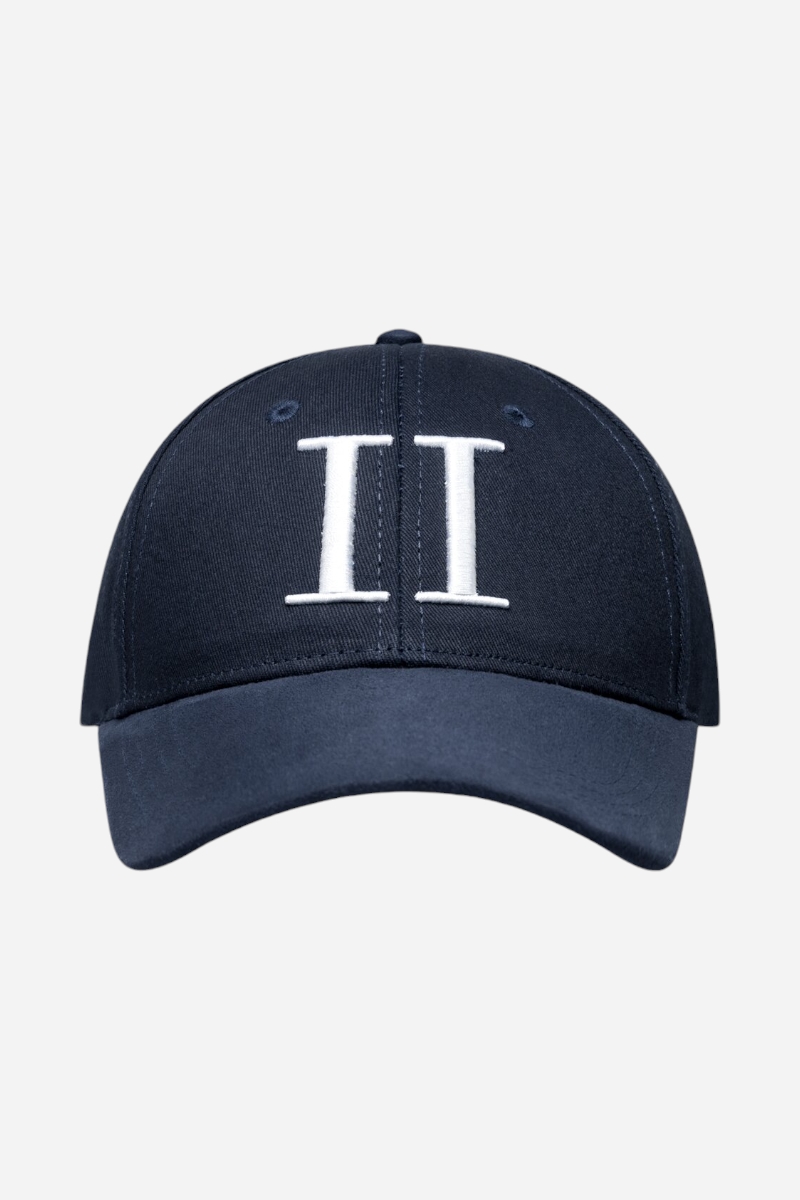 Les Deux Baseball Cap Encore Suede - Dark Navy/White