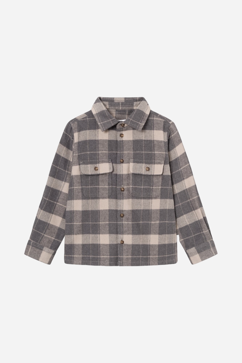 Les Deux Lennon Check Overshirt - Excalibur / Raven