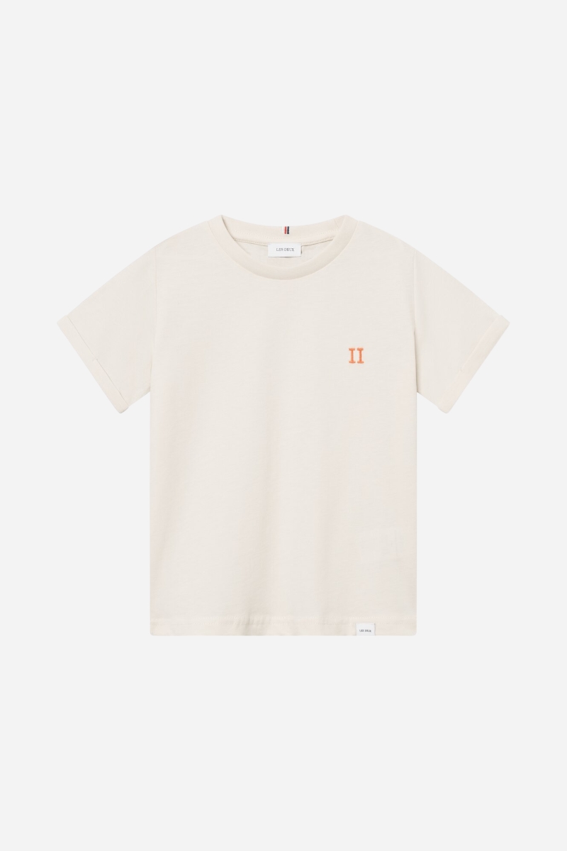 Les Deux Nørregaard T-shirt - Ivory / Orange