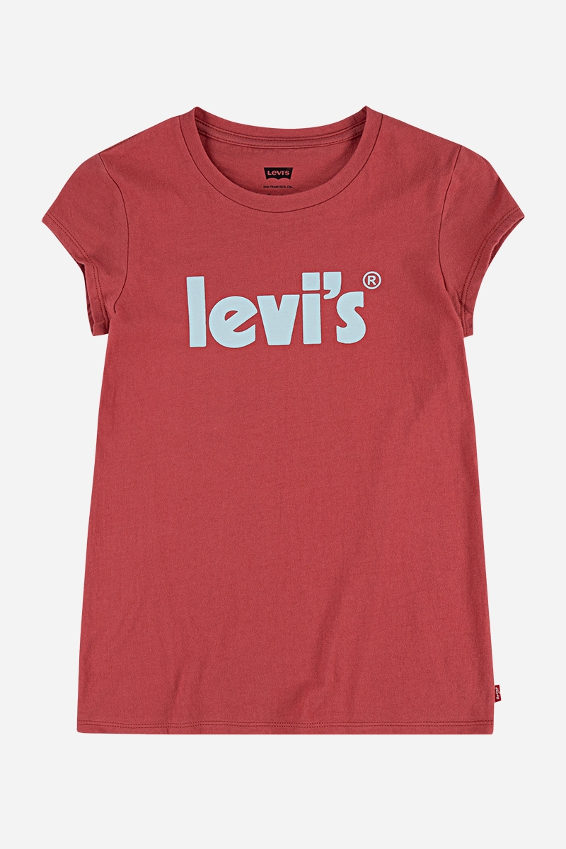 Levi\'s Basic T-shirt - W/Poster - Mineral Red