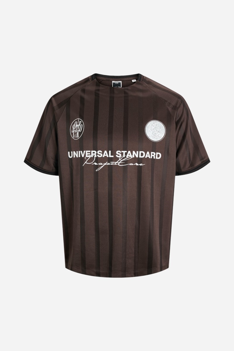 Jack & Jones Cover Retro Football T-shirt - Seal Brown