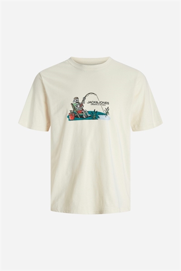 Jack & Jones Skull Nature T-shirt - Antique White