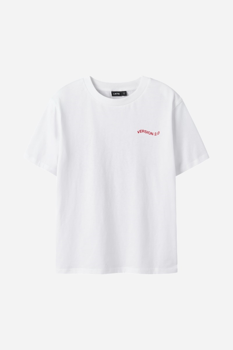 LMTD Hearts T-shirt  - Bright White / Red