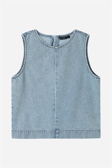 LMTD Namel Short Top - Medium Blue Denim