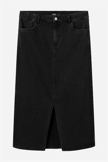 LMTD Nece Denim Long Skirt - Black Denim