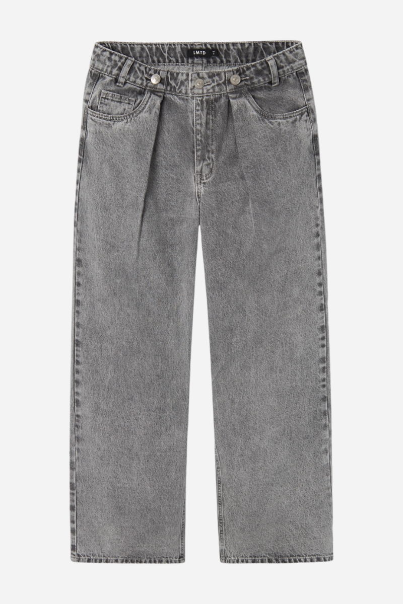 LMTD Nilizza Wide Pants - Light Grey Denim