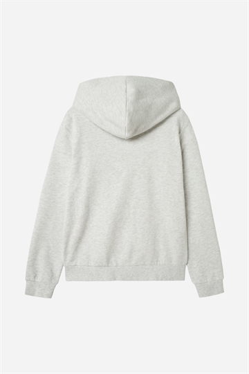 LMTD Nizu Bru Sweat Hood Cardigan - Light Grey Melange