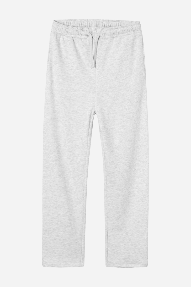 LMTD Nizu Bru Straight Sweatpants - Light Grey Melange