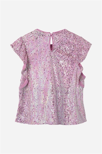 LMTD Rink Cap Sequins Top - Lilac Snow