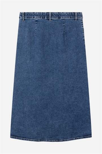 LMTD Tarianne Denim Long Skirt - Dark Blue Denim