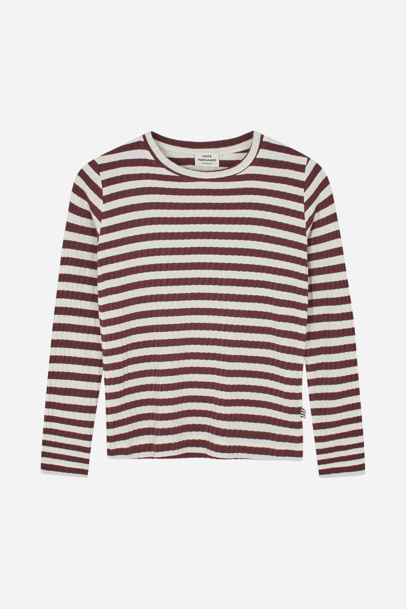 Mads Nørgaard 5x5 Classic Stripe - Talika Top - Sassafras/Vanilla Ice