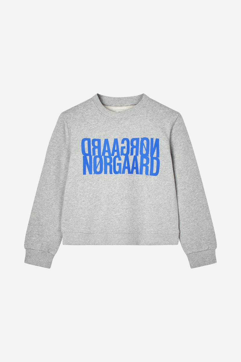 Mads Nørgaard organic Sweatshirt - Talinka - Light Grey Melange